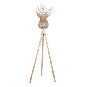 POPPY 01984 Boho Επιδαπέδιο Φωτιστικό με Ντουί 1 x E27 AC 220-240V IP20 - Μπεζ - Μ58 x Π58 x Υ168cm