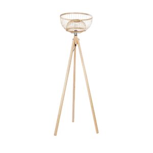 POPPY 01986 Boho Επιδαπέδιο Φωτιστικό με Ντουί 1 x E27 AC 220-240V IP20 - Μπεζ - Μ58 x Π58 x Υ141cm