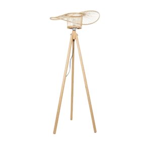 POPPY 01987 Boho Επιδαπέδιο Φωτιστικό με Ντουί 1 x E27 AC 220-240V IP20 - Μπεζ - Μ58 x Π58 x Υ138cm
