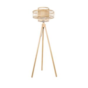 POPPY 01989 Boho Επιδαπέδιο Φωτιστικό με Ντουί 1 x E27 AC 220-240V IP20 - Μπεζ - Μ58 x Π58 x Υ149cm
