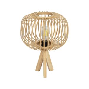 CHORD 01990 Boho Επιτραπέζιο Φωτιστικό Πορτατίφ με Ντουί 1 x E27 AC 220-240V IP20 - Μπεζ - Μ31 x Π31 x Υ43cm