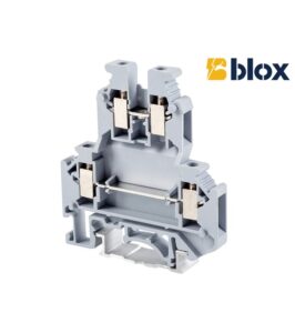 Κλέμα ράγας BLOX CONNECT FJKK5 4 mm² διώροφη γκρι