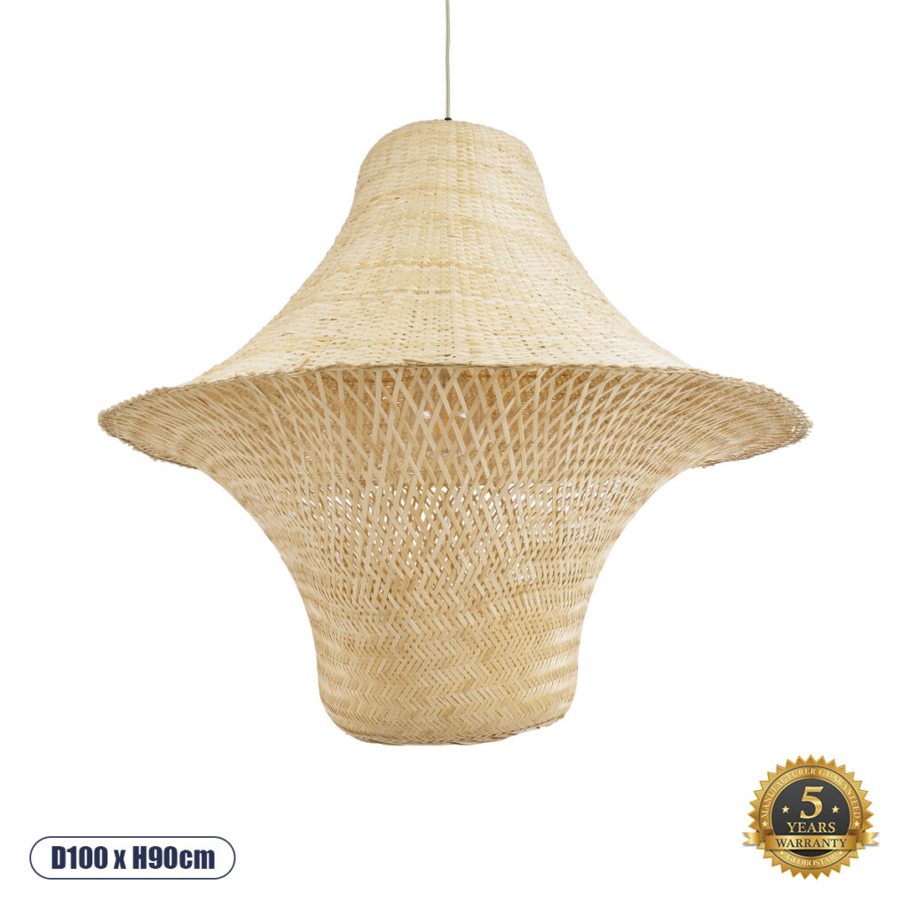 JUNIPER 02047 Boho Κρεμαστό Φωτιστικό Οροφής με Ντουί 1 x E27 AC 220-240V IP20 - Μπεζ - Μ100 x Π100 x Υ90cm