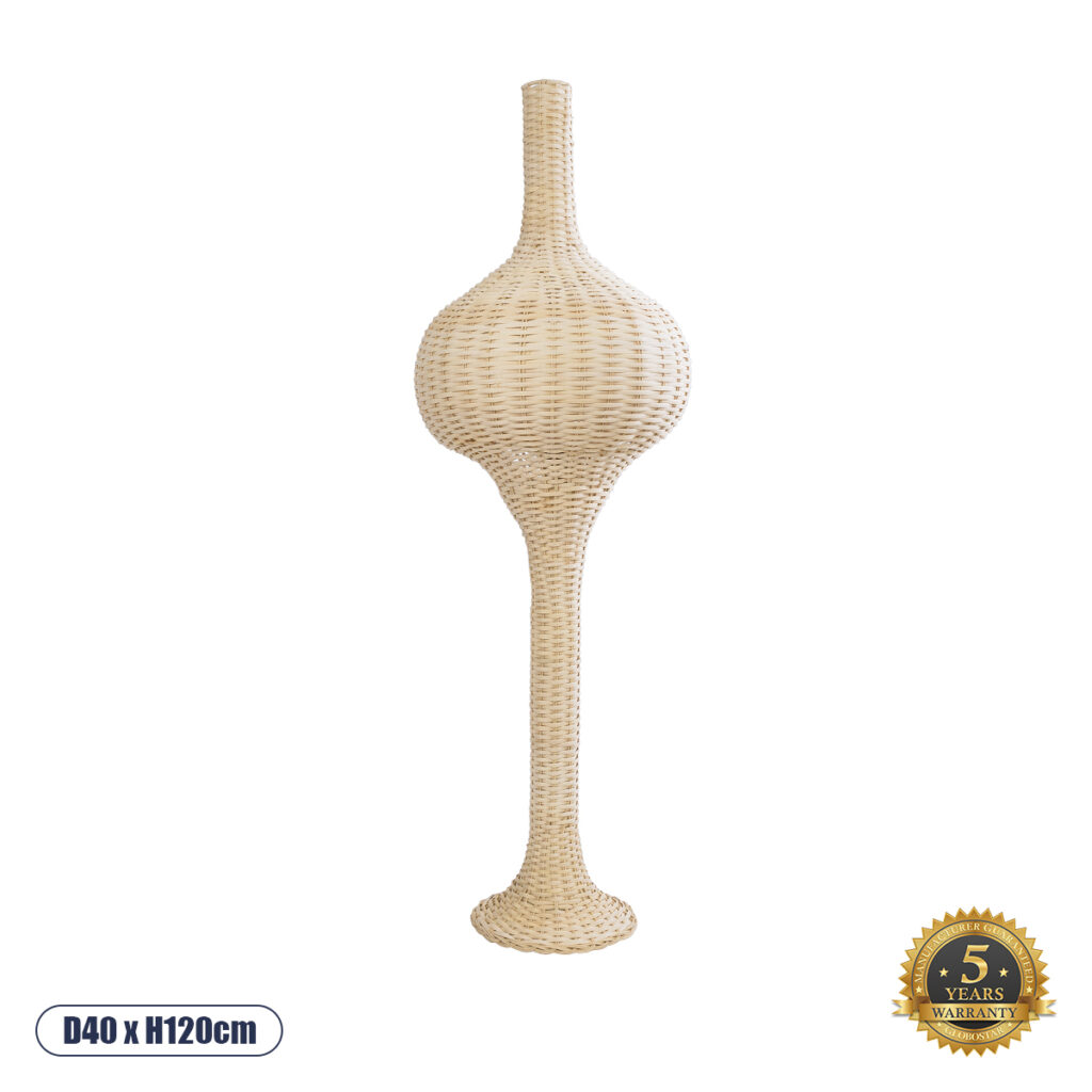 ALADDIN 02050 Boho Επιδαπέδιο Φωτιστικό με Ντουί 1 x E27 AC 220-240V IP20 - Μπεζ - Μ40 x Π40 x Υ120cm