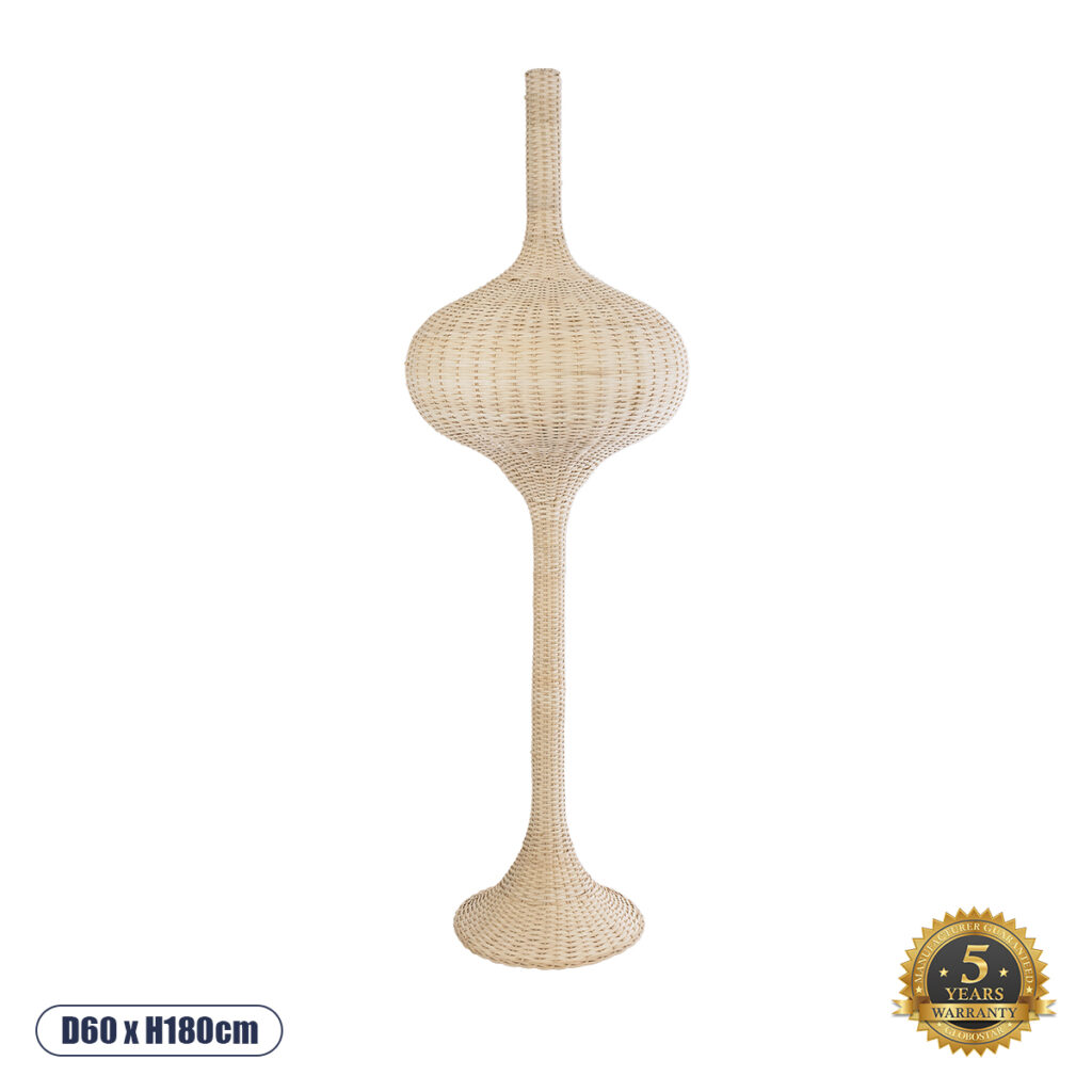 ALADDIN 02052 Boho Επιδαπέδιο Φωτιστικό με Ντουί 1 x E27 AC 220-240V IP20 - Μπεζ - Μ60 x Π60 x Υ180cm