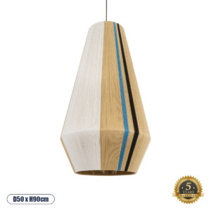SALERNO 02079 Boho Κρεμαστό Φωτιστικό Οροφής με Ντουί 1 x E27 AC 220-240V IP20 - Πολύχρωμο - Μ50 x Π50 x Υ90cm