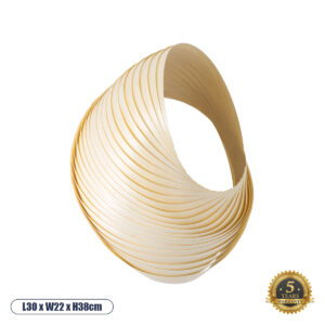SALREL 02224 Boho Φωτιστικό Τοίχου - Απλίκα με Ντουί 1 x E27 AC 220-240V IP20 - Μπεζ - Μ30 x Π22 x Υ38cm