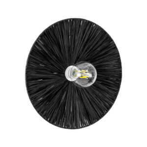 COLOMBO 02279 Boho Φωτιστικό Τοίχου - Απλίκα με Ντουί 1 x E27 AC 220-240V IP20 - Μαύρο - Μ40 x Π40 x Υ9cm