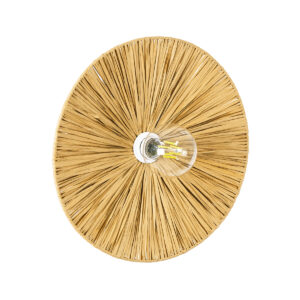 COLOMBO 02283 Boho Φωτιστικό Τοίχου - Απλίκα με Ντουί 1 x E27 AC 220-240V IP20 - Μπεζ - Μ40 x Π40 x Υ9cm