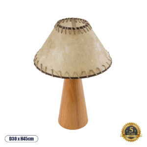 MASPALOMAS 02291 Boho Επιτραπέζιο Φωτιστικό Πορτατίφ με Ντουί 1 x E27 AC 220-240V IP20 - Καφέ & Μπεζ - Μ30 x Π30 x Υ45cm