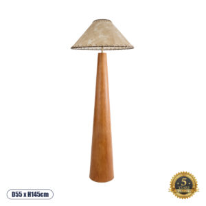 MASPALOMAS 02292 Boho Επιδαπέδιο Φωτιστικό με Ντουί 1 x E27 AC 220-240V IP20 - Καφέ & Μπεζ - Μ55 x Π55 x Υ145cm