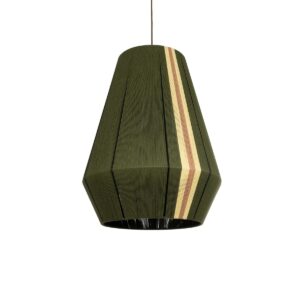 SALERNO 02335 Boho Κρεμαστό Φωτιστικό Οροφής με Ντουί 1 x E27 AC 220-240V IP20 - Λαδί & Μπεζ - Μ50 x Π50 x Υ60cm