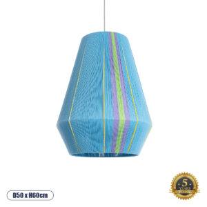 SALERNO 02336 Boho Κρεμαστό Φωτιστικό Οροφής με Ντουί 1 x E27 AC 220-240V IP20 - Πολύχρωμο - Μ50 x Π50 x Υ60cm