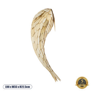 GOURAMI 02359 Boho Φωτιστικό Τοίχου - Απλίκα με Ντουί 1 x E27 AC 220-240V IP20 - Μπεζ - Μ98 x Π33 x Υ22.5cm