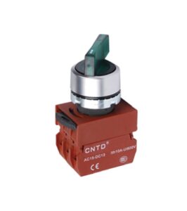 Επιλογικός διακόπτης CNTD C2SIL-G Φ22 0-1 1NO πράσινος με λυχνία 230VAC