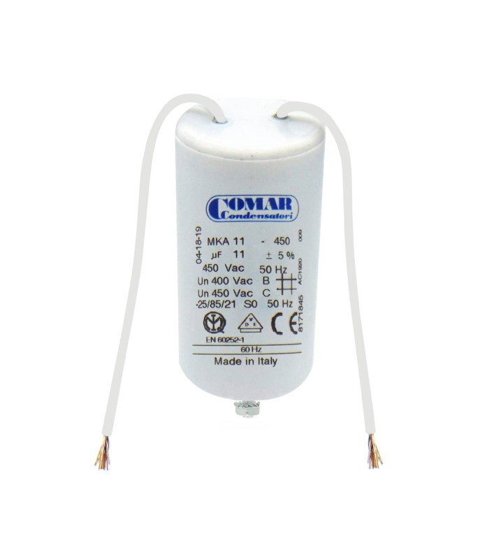 Πυκνωτής COMAR 11μF 450VAC με καλώδιο