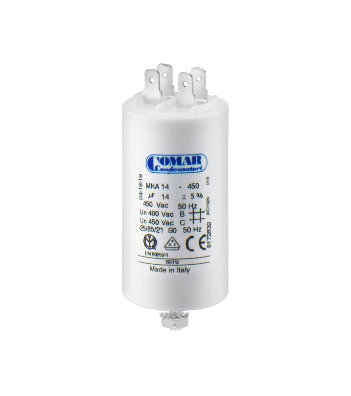 Πυκνωτής COMAR 14μF 450VAC Faston