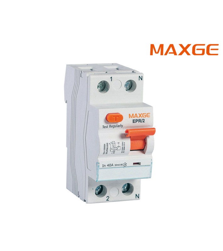 Ρελέ διαρροής MAXGE EPR-2 2P 40A 30mA τύπου AC