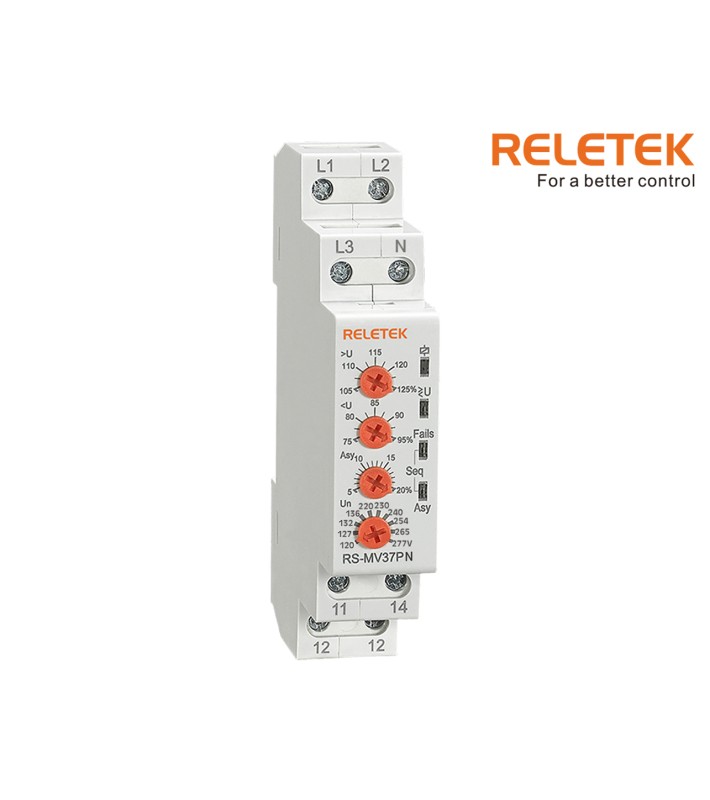 RELETEK RS-MV37PN - Επιτηρητής 3Φ με ουδέτερο