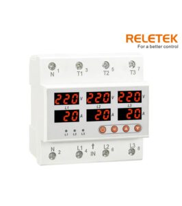 RELETEK RM-FVA 3Φ 63A - Επιτηρητής τάσης/έντασης
