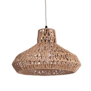 JENSON 00910 Boho Κρεμαστό Φωτιστικό Οροφής με Ντουί 1 x E27 AC 220-240V IP20 - Μπεζ - Μ38 x Π38 x Υ24cm