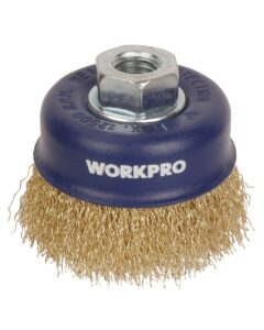 ΣΥΡΜΑΤΟΒΟΥΡΤΣΑ ΚΟΥΠΑΣ ΤΡΟΧΟΥ 125mm WP407026 WORKPRO (ΚΑΡΤΕΛΑ)