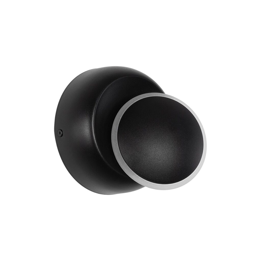 TSUKI 60675 Μοντέρνο Φωτιστικό Τοίχου - Απλίκα LED 5W 500lm 180° AC 220-240V IP65 Θερμό Λευκό 2700K - Bridgelux COB Chip & TÜV SÜD Driver - Μαύρο Ματ - Μ14 x Π8.5 x Υ14cm - 5 Χρόνια Εγγύηση
