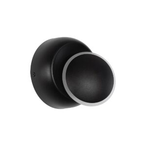 TSUKI 60675 Μοντέρνο Φωτιστικό Τοίχου - Απλίκα LED 5W 500lm 180° AC 220-240V IP65 Θερμό Λευκό 2700K - Bridgelux COB Chip & TÜV SÜD Driver - Μαύρο Ματ - Μ14 x Π8.5 x Υ14cm - 5 Χρόνια Εγγύηση