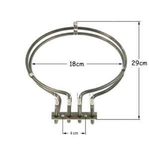 Αντίσταση ΑΕΡΟΘΕΡΜΗ φούρνου κουζίνας II 2100w (1000W+1100W) Φ18cm BOSCH SIEMENS PITSOS NEFF 00471268