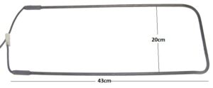 Αντίσταση απόψυξης ψυγείου ΣΩΛΗΝΩΤΗ 500W 43Χ20 WHIRLPOOL 481925938254 C00312071
