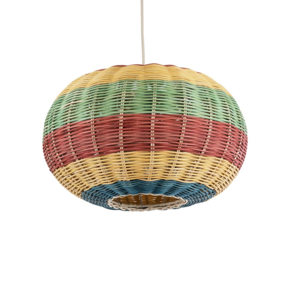 CABALLEROS 02055 Boho Κρεμαστό Φωτιστικό Οροφής με Ντουί 1 x E27 AC 220-240V IP20 - Πολύχρωμο - Μ40 x Π40 x Υ25cm