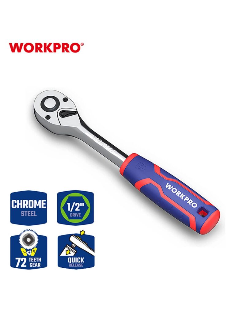 ΚΑΣΤΑΝΙΑ ΤΥΠΟΥ ACESA 1/2" (72T) WP271012 WORKPRO (PROFI) (ΚΑΡΤΕΛΑ)