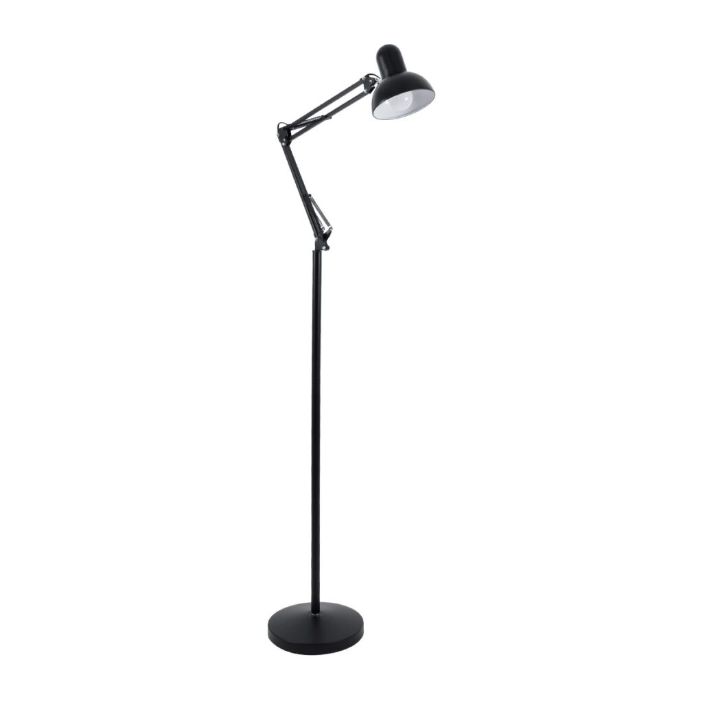 AUDREY 01468 Vintage Επιδαπέδιο Φωτιστικό με Ντουί 1 x E27 AC 220-240V IP20 - Μαύρο - Μ15 x Π15 x Υ190cm