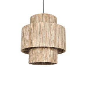 SALTO 203-0037 Boho Κρεμαστό Φωτιστικό Οροφής με Ντουί 1 x E27 AC 220-240V IP20 - Μπεζ - M40 x Π40 x Υ42cm