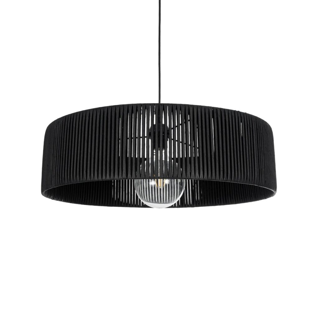 KYCLOS 203-0046 Boho Κρεμαστό Φωτιστικό Οροφής με Ντουί 1 x E27 AC 220-240V IP20 - Μαύρο - M55 x Π55 x Υ20cm