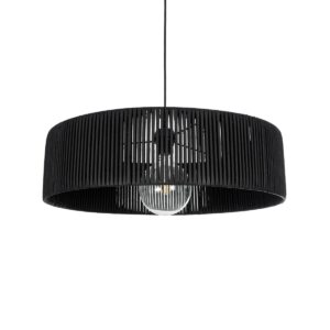 KYCLOS 203-0046 Boho Κρεμαστό Φωτιστικό Οροφής με Ντουί 1 x E27 AC 220-240V IP20 - Μαύρο - M55 x Π55 x Υ20cm