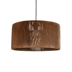 KYCLOS 203-0047 Boho Κρεμαστό Φωτιστικό Οροφής με Ντουί 1 x E27 AC 220-240V IP20 - Καφέ - M40 x Π40 x Υ25.5cm