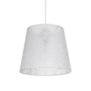 CONEY 203-0069 Μοντέρνο Κρεμαστό Φωτιστικό Οροφής με Ντουί 1 x E27 AC 220-240V IP20 - Λευκό - Μ26 x Π26 x Υ25cm
