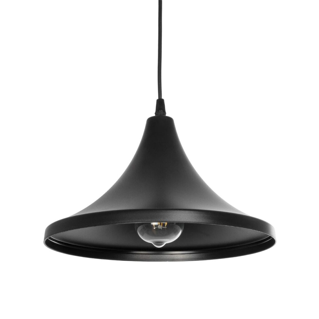 BELFRY 203-0078 Μοντέρνο Κρεμαστό Φωτιστικό Οροφής με Ντουί 1 x E27 AC 220-240V IP20 - Μαύρο - Μ29.5 x Π29.5 x Υ21cm