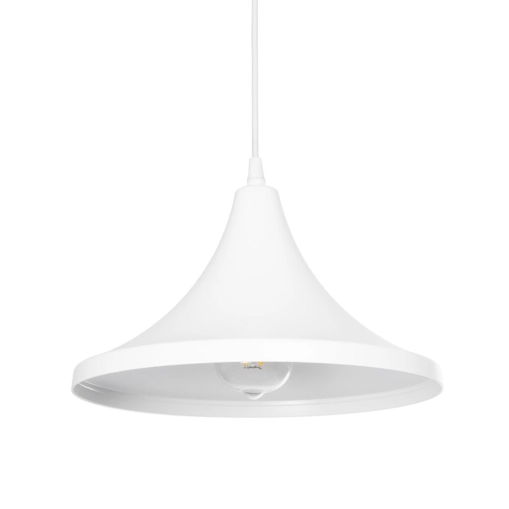BELFRY 203-0079 Μοντέρνο Κρεμαστό Φωτιστικό Οροφής με Ντουί 1 x E27 AC 220-240V IP20 - Λεύκο - Μ29.5 x Π29.5 x Υ21cm