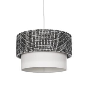 SISSIE 203-0139 Μοντέρνο Κρεμαστό Φωτιστικό Οροφής με Ντουί 1 x E27 AC 220-240V IP20 - Μαύρο & Λευκό - Μ30 x Π30 x Υ23cm