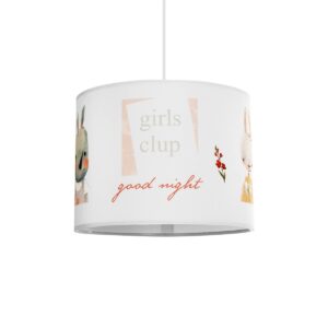 GIRLSCLUB 204-0010 Παιδικό Κρεμαστό Φωτιστικό Οροφής με Ντουί 1 x E27 AC 220-240V IP20 - Πολύχρωμο - Μ28 x Π28 x Υ24cm