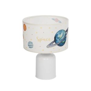 SATURN 204-0030 Παιδικό Επιτραπέζιο Φωτιστικό Πορτατίφ με Ντουί 1 x E27 AC 220-240V IP20 - Πολύχρωμο - Μ24 x Π24 x Υ32cm