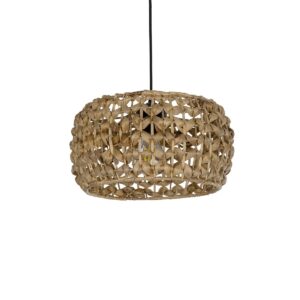 SAND 204-0159 Boho Κρεμαστό Φωτιστικό Οροφής με Ντουί 1 x E27 AC 220-240V IP20 - Καφέ - Μ30 x Π30 x Υ18cm