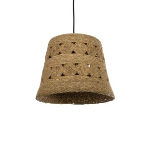 PANIER 204-0171 Boho Κρεμαστό Φωτιστικό Οροφής με Ντουί 1 x E27 AC 220-240V IP20 - Μπεζ - Μ32 x Π32 x Υ30cm