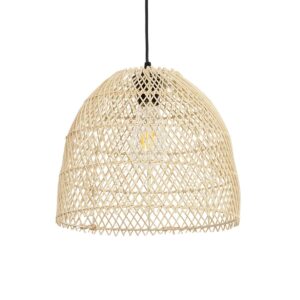 CESTINO 204-0178 Boho Κρεμαστό Φωτιστικό Οροφής Μονόφωτο 1 x E27 AC 220-240V IP20 Μπεζ - Μ30 x Π30 x Υ25cm