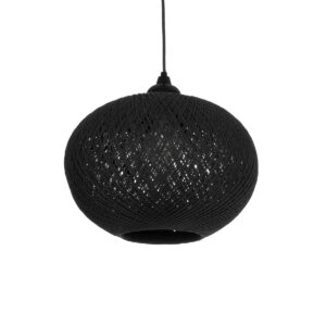 SOLEI 205-0005 Boho Κρεμαστό Φωτιστικό Οροφής με Ντουί 1 x E27 AC 220-240V IP20 - Μαύρο - M30 x Π30 x Υ35cm