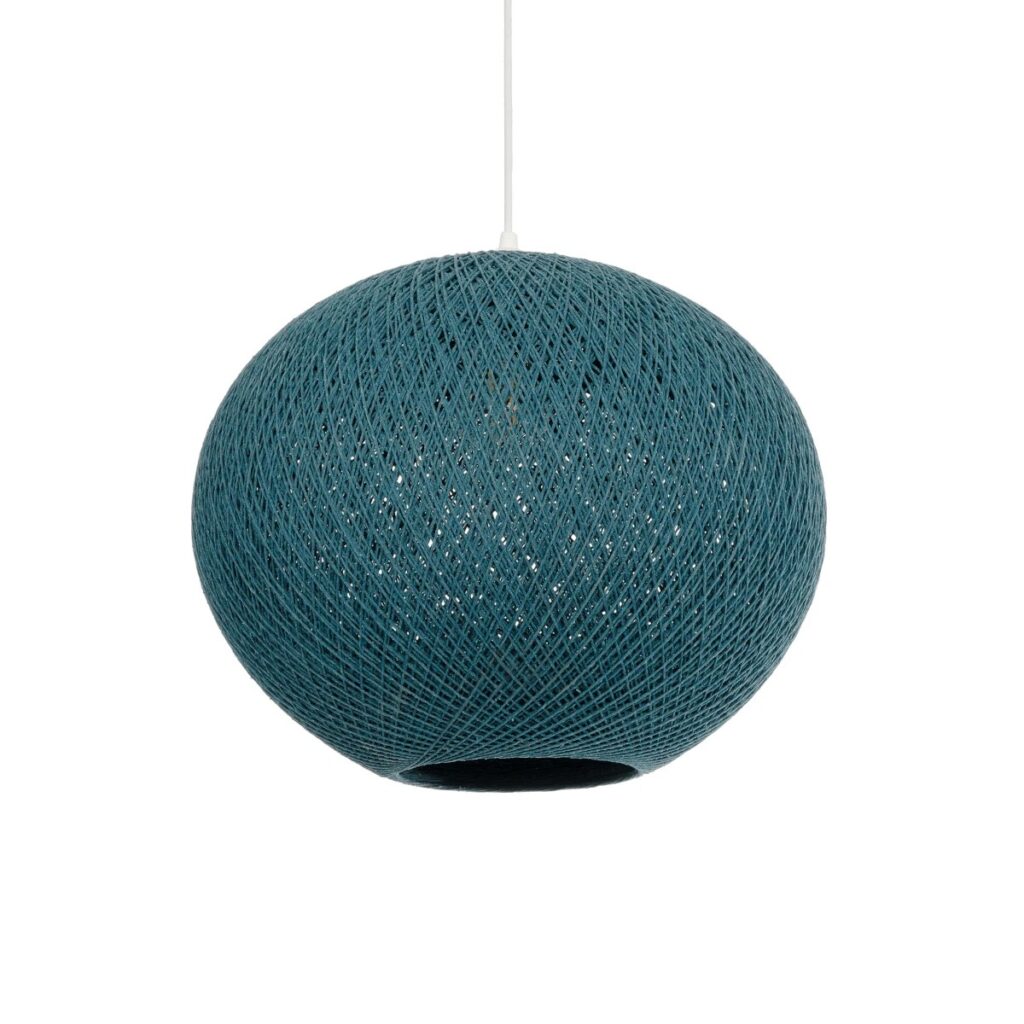 SOLEI 205-0010 Boho Κρεμαστό Φωτιστικό Οροφής με Ντουί 1 x E27 AC 220-240V IP20 - Τιρκουάζ - M40 x Π40 x Υ36cm