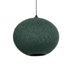 SOLEI 205-0013 Boho Κρεμαστό Φωτιστικό Οροφής με Ντουί 1 x E27 AC 220-240V IP20 - Πράσινο - M40 x Π40 x Υ36cm
