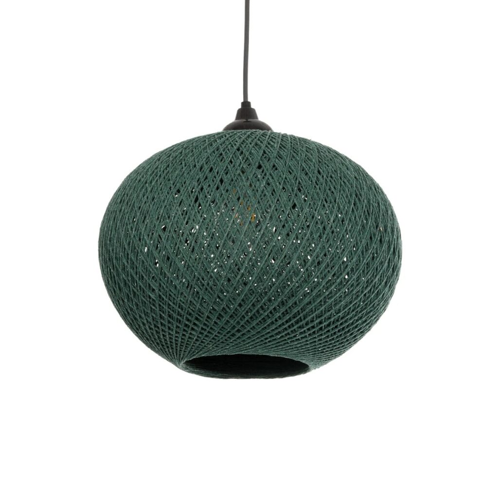 SOLEI 205-0014 Boho Κρεμαστό Φωτιστικό Οροφής με Ντουί 1 x E27 AC 220-240V IP20 - Πράσινο - M30 x Π30 x Υ26cm